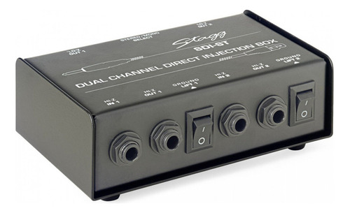 Stagg Sdi-st 2-channel Pasivo Di Caja Con Overol/estéreo S.