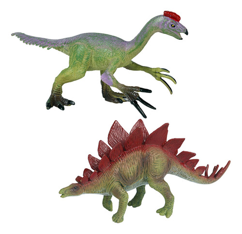 2 Pçs Figuras De Dinossauro Realista Brinquedos Estilo C