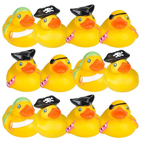 Patitos De Goma Pirata De 2.0 In, Paquete De 12, Bonito...