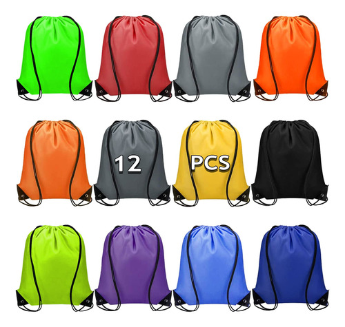 Rlgpbon Paquete De 12/24/48 Mochilas Con Cordon, Bolsas Depo