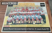 Comprar Póster El Gráfico Argentina Campeón Sub 20 Qatar 1995 Mund.