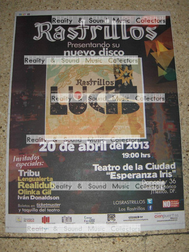 Rastrillos Poster Teatro De La Ciudad Luces De Coleccion