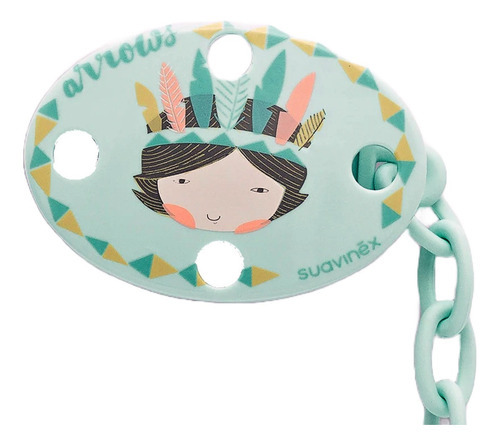 Clip Para Chupon Arrows Suavinex Color Azul