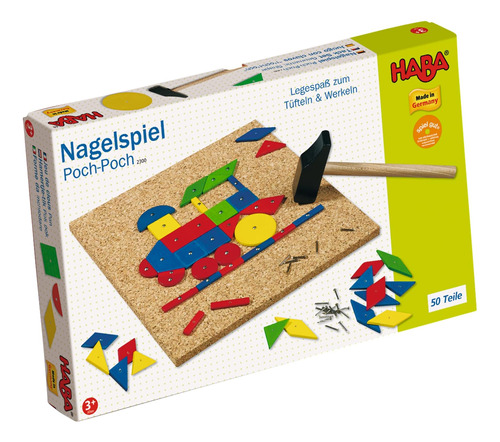 Haba Geo Shape Tack Zap Play Set: Haga Diseños Geométricos C