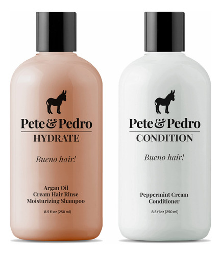 Kit De Cuidados Com O Cabelo Pete & Pedro Hydrate Shampoo E