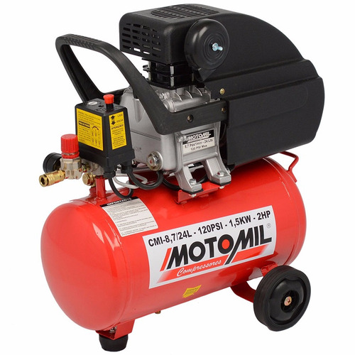 Motocompressor 8,7 Pés 24 Litros Motomil Cmi-8,7/24 Bivolt