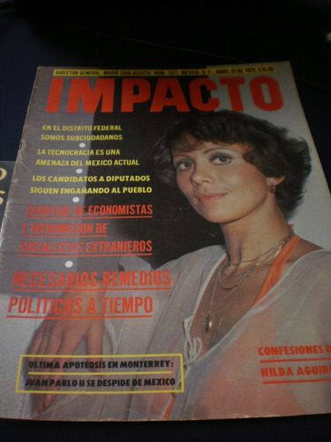 Impacto - Confesiones De Hilda Aguirre #1521 Abril 1979