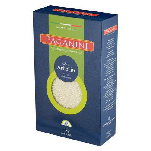 Imagem 2 de 4 de Arroz Arbório Tipo 1 Paganini Caixa 1kg Paganini