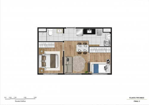 Imagem 12 de 13 de Apartamento Em Obras Para Venda Com 34,53 M² No Vibra Cupecê Em Jardim Miriam, São Paulo | Sp - Apo144744v