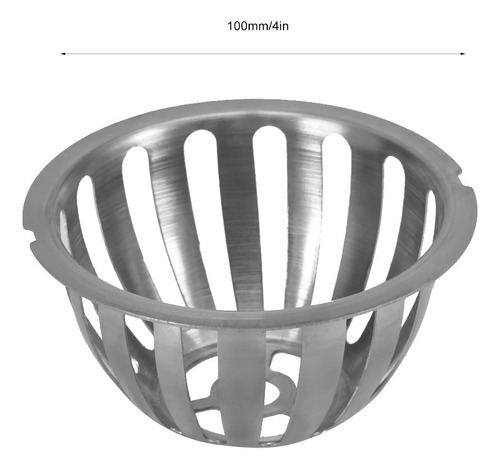 2pcs Drenaje Acero Inoxidable 100mm Para Jardín/balcón