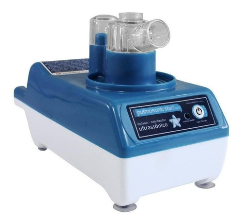 Imagem 3 de 5 de Nebulizador ultrassônico Soniclear Pulmosonic Star Luxo II azul e branco 90V/230V