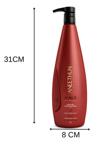 Shampoo E Máscara Aneethun Force System 1 Litro