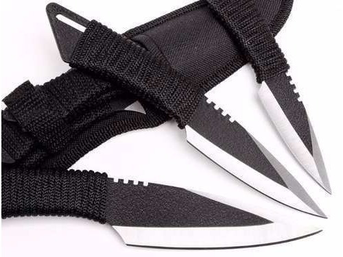 Imagen 2 de 4 de Kunai Cuchillo De Lanzar X 3 Unidades Scorpion Shuriken