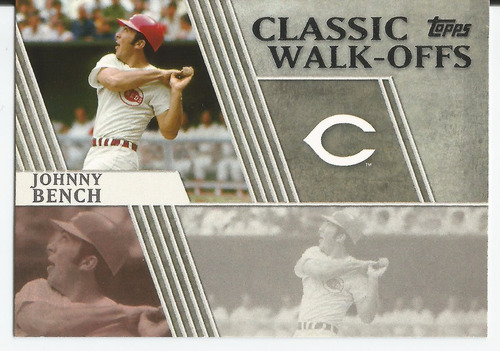 2012 Topps Classic Walk-offs #cw-3 Johnny Bench Reds