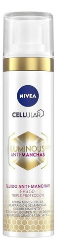 Fluido Nivea Luminous630 Anti-manchas Ácido Hialurónico 40ml