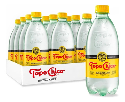 Topo Chico Agua Mineral Paquete De 12 Botellas De 600 Ml Pet