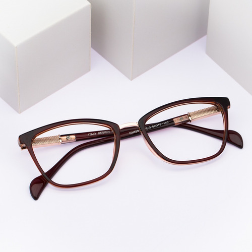 Armação Oculos Ogrife Og 776-c Feminino Com Lente Sem Grau