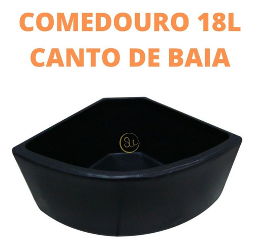 Kit Com 6 Cocho/comedouro 18 Litros Canto De Baia - Cavalos