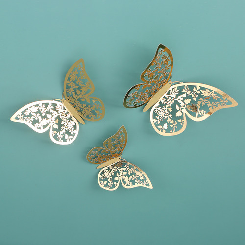 12 Pegatinas De Pared Con Forma De Mariposa En 3d, Extraíble