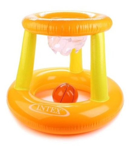 Cesta de baloncesto flotante inflable para niños