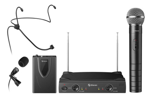 Sistema De 2 Micrófonos Inalámbricos Vhf, De Mano | Wr-057