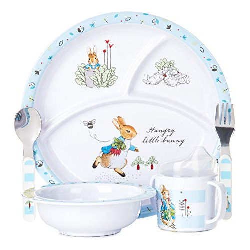 Beatrix Potter Peter Rabbit - Juego De Vajilla De Melamina (