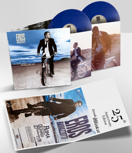 Eros Ramazzotti Donde Hay Música 25th 2lps Vinyl Azul