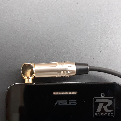 Cabos Audio Reparo Fone De Ouvido P2 90o Estéreo - 2 Metros