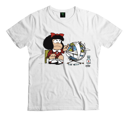 Polera Mafalda Distintos Diseños Xs A Xl Algodón Unisex