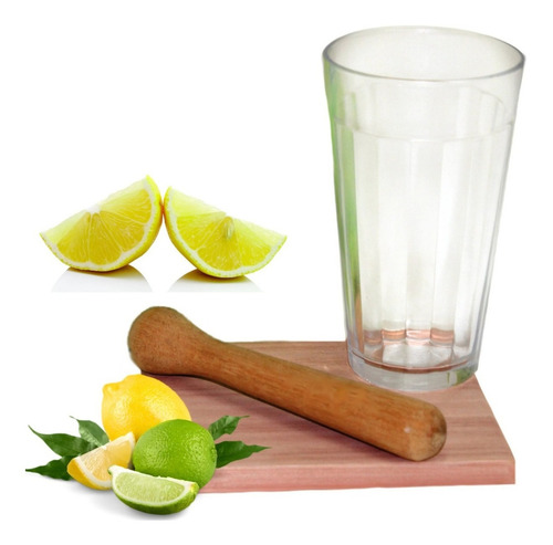 Kit Trago Vaso + Tabla + Pison Caipirinha Tramontina Caja