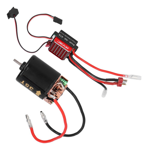 Motor Escovado 540 360a Esc Com Acessório T Plug Adequado Pa
