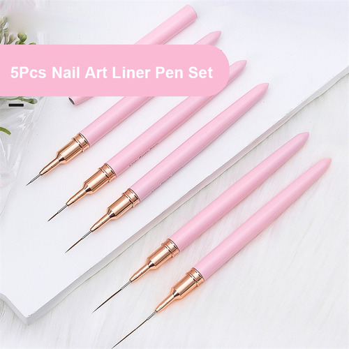 Py Juego De 5 Pinceles Para Pintar Uñas, Herramientas