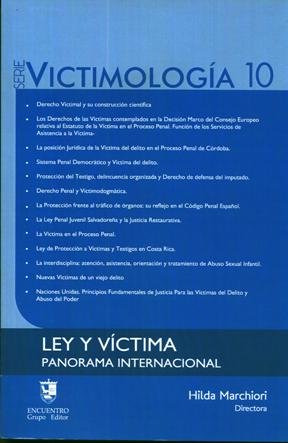 Libro Victimología 10 Ley Y Víctima De Hilda Marchiori