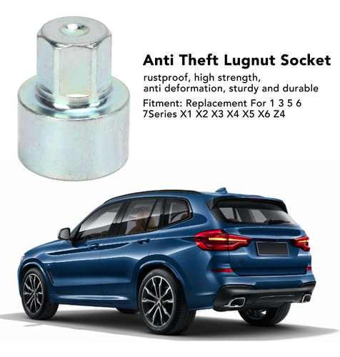 Antirrobo Lugnut Socket Para 1 3 5 6 7series X1 X2 X3 X4 X5