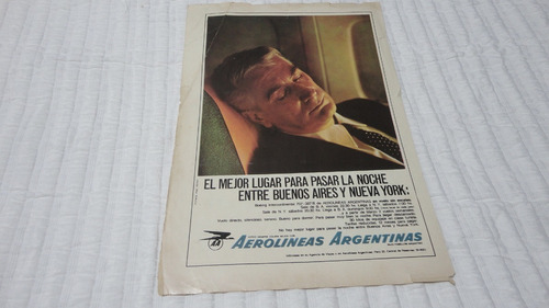 Clipping Publicidad  Antigua Aerolineas Argentinas