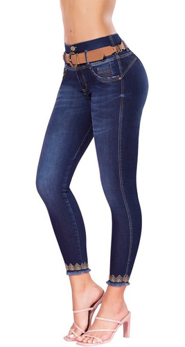 Jeans Clásico Colombiano Levanta Cola Bora Bora Tyt