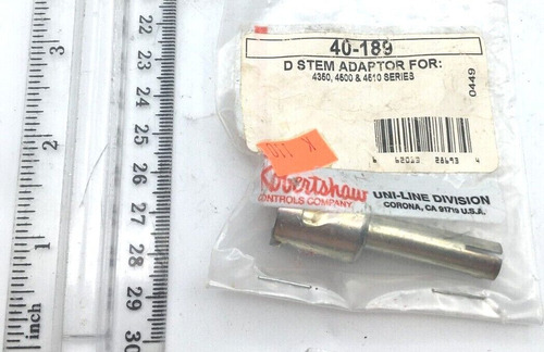Robertshaw D Stem Adaptor For 4350, 4500, & 4510 Series Aac