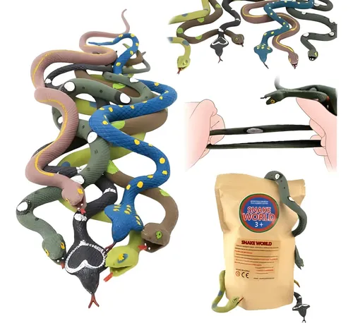 Juguetes de Animales Elásticos, Serpiente de Goma