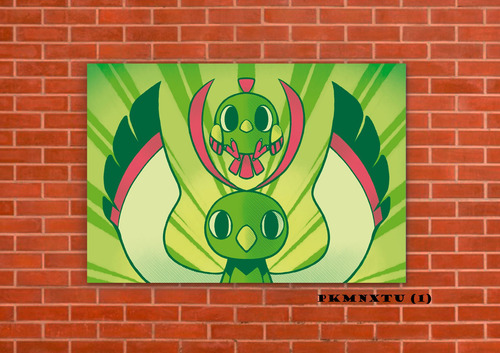 Cuadros Poster Pokemon Natu Evolucion 60x90 (xtu 1)