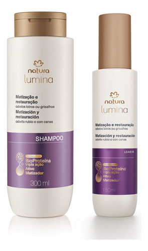 Kit Matizador Lumina Natura Shampoo + Spray