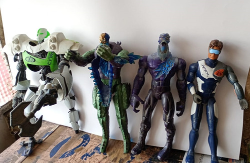 Figuras De Acción Max Steel - Mattel, 4 Piezas, (Usado)