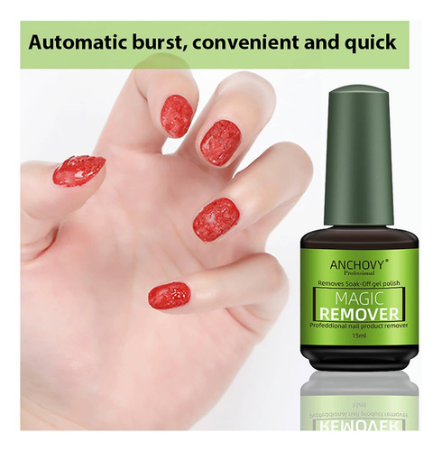 Removedor De G-elish Para Uñas, Quitaesmalte De 15 Ml Gel