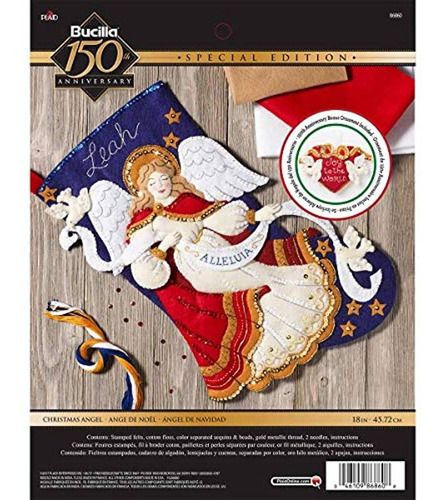 Bucilla 18-inch Calcetín De Navidad Fieltro Appliqué Ki