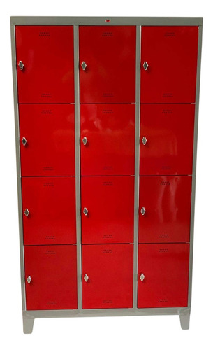 Locker Bolsero Metálico 12 Prts Anchas Z/gratis Colores Tds
