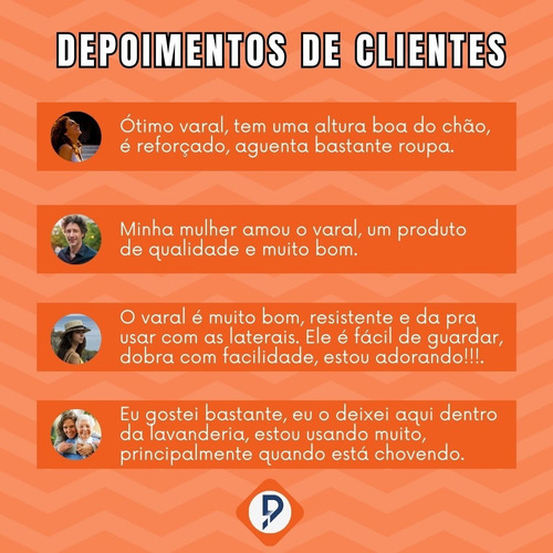 Imagem 7 de 8 de Varal De Chão Com Abas Dobrável Reforçado Preto 16,5kg