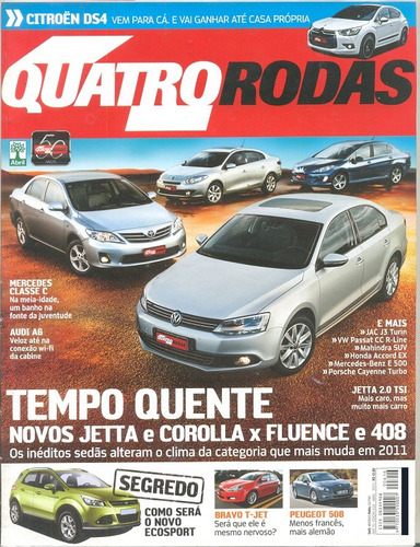 Quatro Rodas 616 Abr 2011 - Jetta, Corolla, Fluence, Audi A6