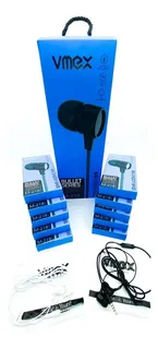 10 Audifonos Manos Libres Vmex Big Daddy Mega Bass M218 Color NEGROS Y BLANCOS