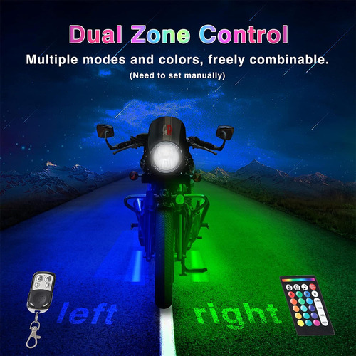 Tiras Led Rgb Moto Con Freno Y Giro Impermeable Pack X 16