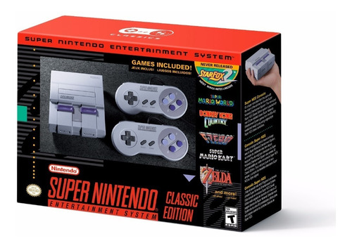 Super Nintendo Snes Classic Original 2 Controles 21 Juegos
