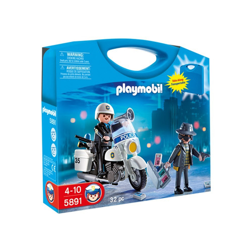 Playmobil Policía Maleta 5891 Playset 4 A 10 Años